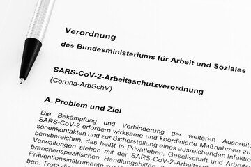 SARS-CoV-2-Arbeitsschutzverordnung