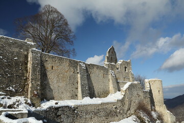 ruins hohenurach in Bad Urach, swabian alb, germany