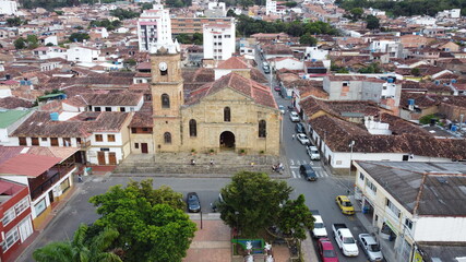 Fototapeta na wymiar Iglesia Nuestra Señora De Chiquinquirá - El Socorro Santander 