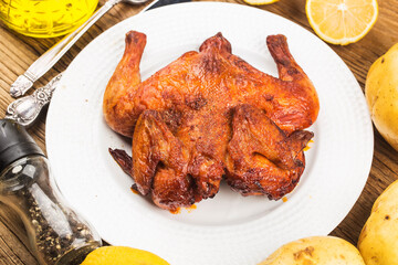 fresh roast chicken wooden board (2)