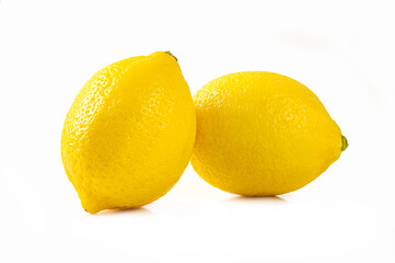 Lemon isolated on white background.