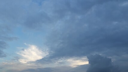 Beautiful blue sky with clouds