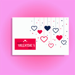 valentine day card and background template