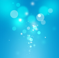 Abstract of blue-bokeh light background