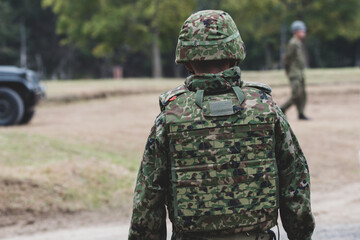 Fototapeta premium 陸上自衛隊の自衛官