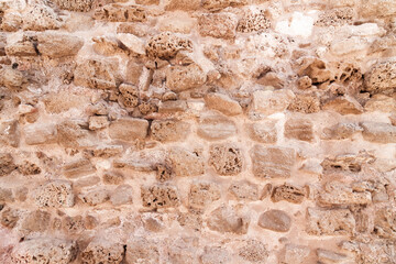 Texture: a wall of Jerusalem stone