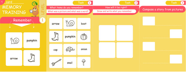 objects and words 1 level