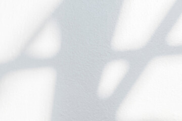 Fototapeta premium Abstract shadow and striped diagonal light background on white wall from window, architecture dark gray and sunshine diagonal geometric effect overlay for backdrop and mockup design