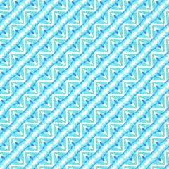 Turquoise blue uneven stripe linen texture background. Seamless mottled textile effect. Distressed aqua dye pattern. Coastal cottage beach decor, modern sailing fashion, soft furnishing repeat cloth