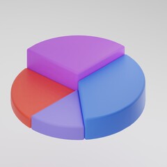 Isometric Icon circular chart