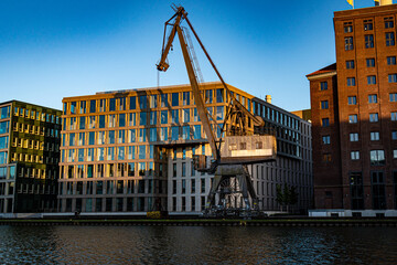 Kran in Münster, Deutschland © Lucas