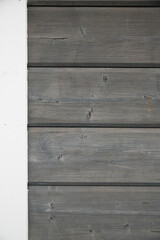 Fototapeta premium Wooden panel grey natural modern fresh surface part of white edge