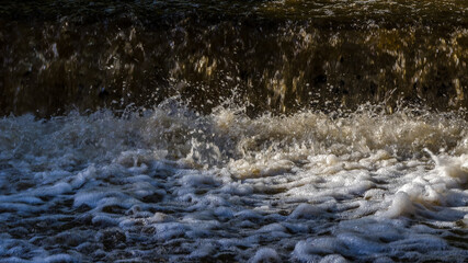 RIVER - A cascade on a rushing stream