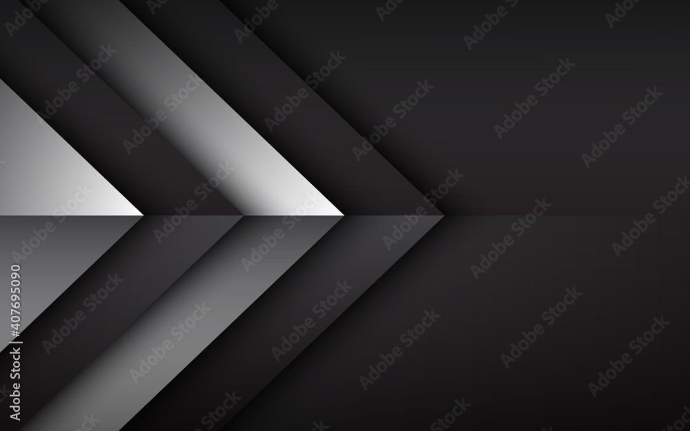 Canvas Prints black and white overlayed arrows. abstract modern vector background with place for your text. materi