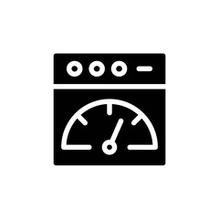 speed test glyph Icon. internet of things vector illustration on white background