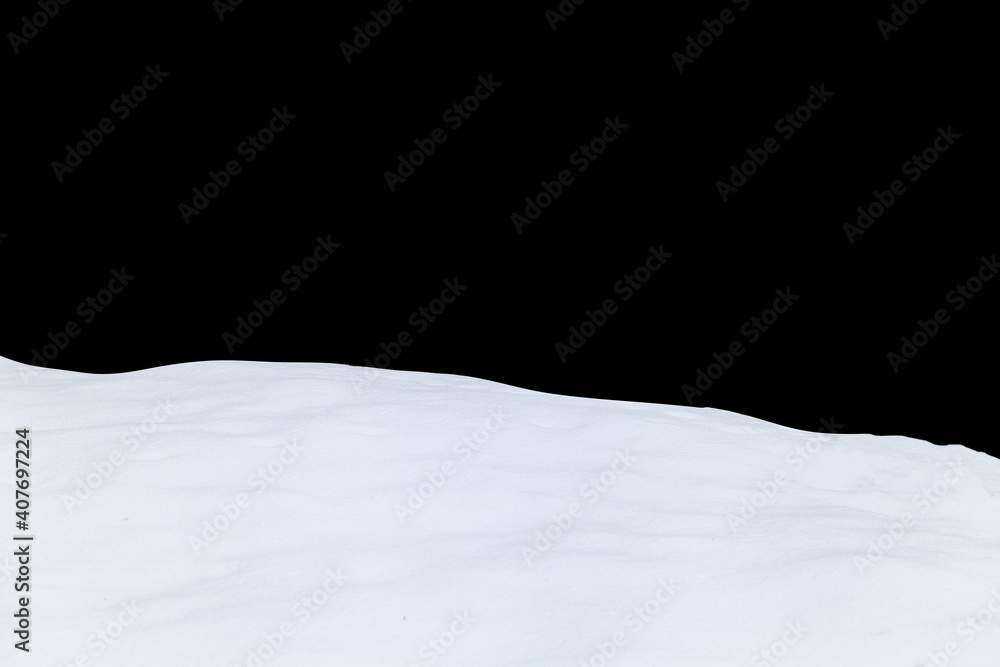 Poster snowdrift isolated on white background. element for design