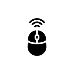 mouse glyph Icon. internet of things vector illustration on white background