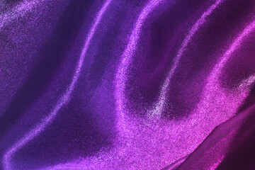 Fototapeta na wymiar Purple shiny fabric background