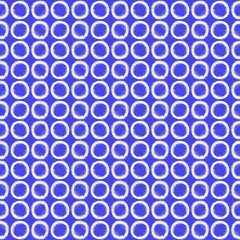 Azure blue circle dot geo. Seamless abstract textile effect. Distressed aqua water dye pattern. Coastal cottage beach home decor. Modern classic marine sailor fashion repeat cotton cloth
