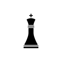 Obraz na płótnie Canvas king chess icon. strategy, business symbol. simple design editable. Design template vector