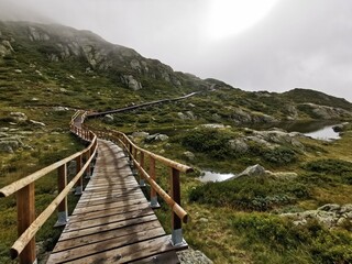 bridge in the mountains