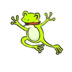 Frosch Kröte Cartoon süß lustig 