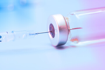 Syringe in vial