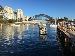 Fototapeta premium city harbour bridge
