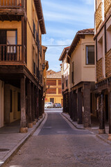typical buildings, Berlanga de Duero, Soria, Spain