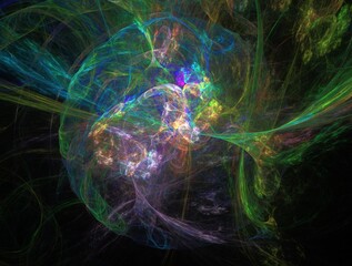 Imaginatory fractal background Image