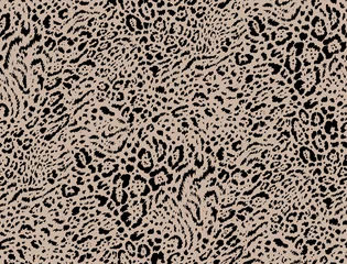 Foto op Canvas Seamless degrade leopard pattern, animal print. © Ama