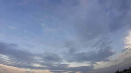 Beautiful blue sky with clouds