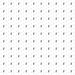 Square seamless background pattern from geometric shapes are different sizes and opacity. The pattern is evenly filled with black franc symbols. Vector illustration on white background