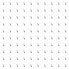 Square seamless background pattern from geometric shapes are different sizes and opacity. The pattern is evenly filled with black shovel symbols. Vector illustration on white background
