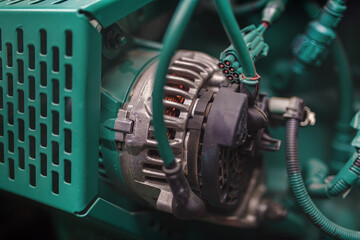 Detail of a diesel generator.
