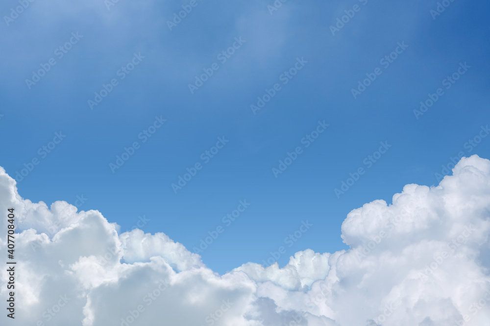 Canvas Prints clouds layer with blue sky background