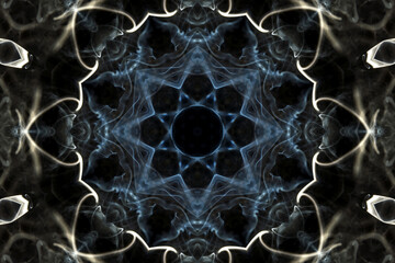 Kaleidoscopic background with space