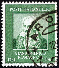 Postage stamp Italy 1961 Gian Domenico Romagnosi, Italian philosopher