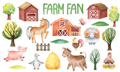 WATERPROOF PATTERN SET FOR PETS ON THE FARM