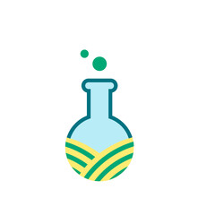 farm and test tube, Healthy Lab Logo Designs