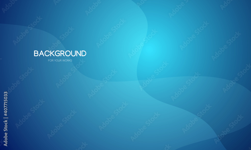 Aufkleber Abstract background vector illustration. Gradient blue with geometric shapes composition.