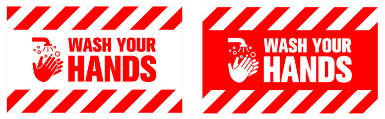 Wash hands, Hygiene health care. Eps10 vector illustration.