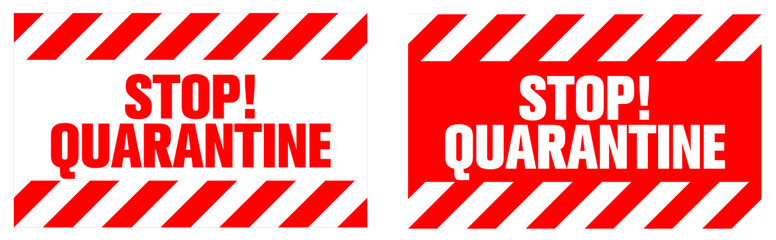 Quarantine biohazard warning sign. Eps 10 vector illustrator