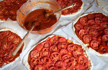 fabrication artisanale de pizza