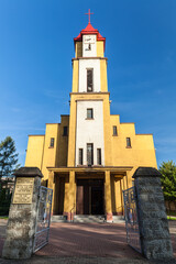 Obraz premium Nice view of Church Holy Spirit Parish in Czarny Las