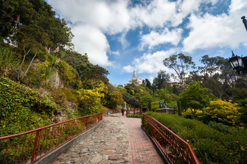The hill of Monserrate is the best known of the eastern hills of Bogota.