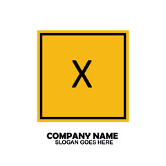 X Initial logo template vector