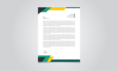 Business style letter head templates design for your project design, Vector illustration.