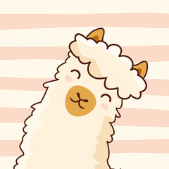Head Alpaca Art Cute Llama