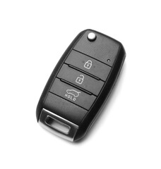 Modern car flip key isolated on white
